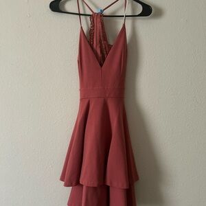 Windsor Dusty Rose High Low Dress